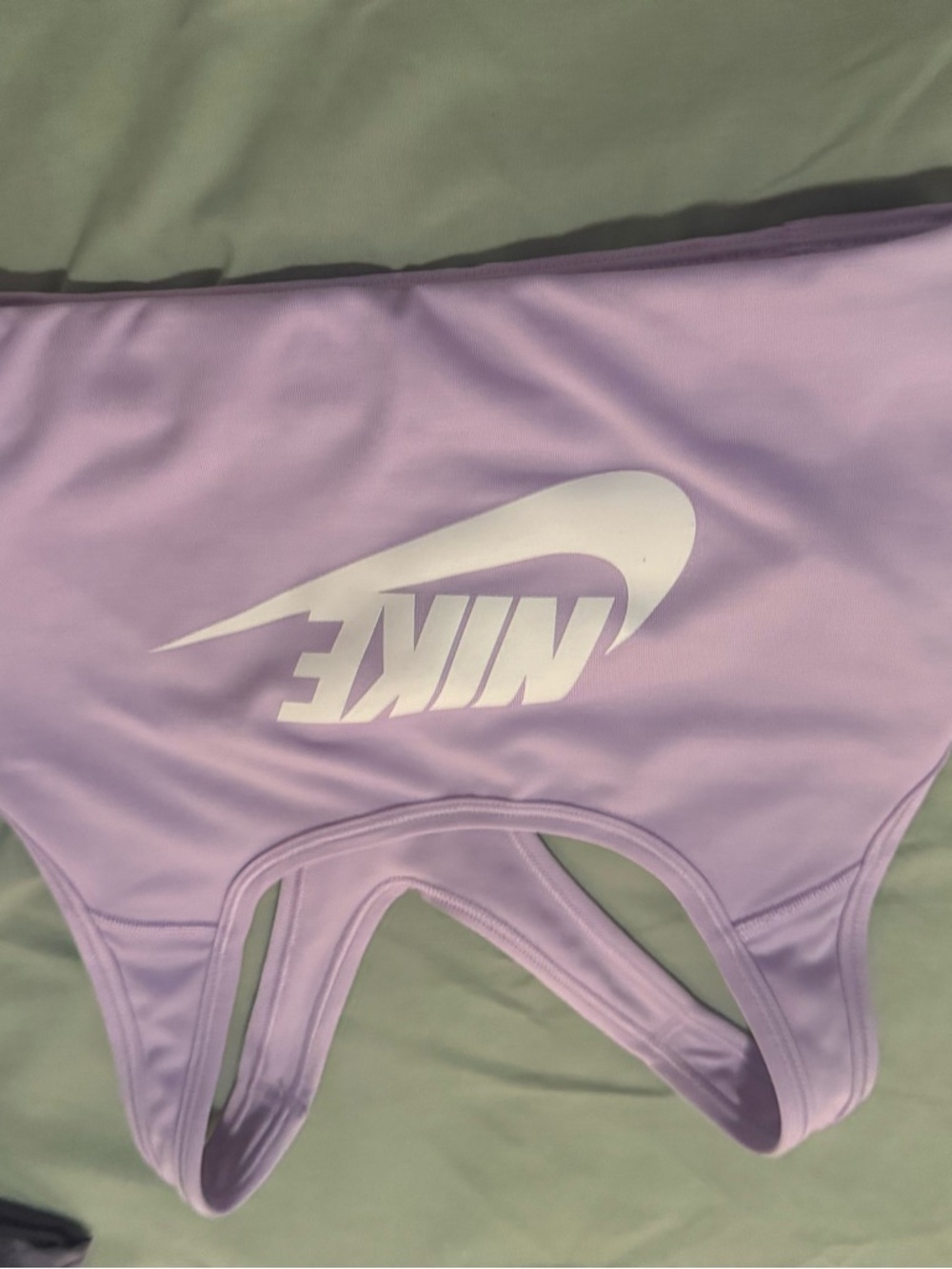 Nike Light Purple Sports Bra with White Logo